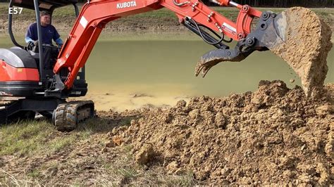 how to dig a pond with mini excavator|How to Dig a Pond With an Excavator .